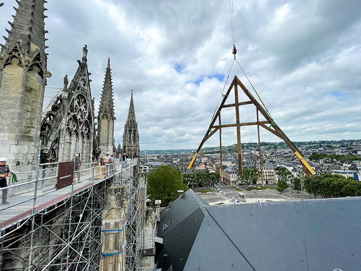 Visite virtuelle du chantier de l'église abbatiale Saint-Ouen de Rouen